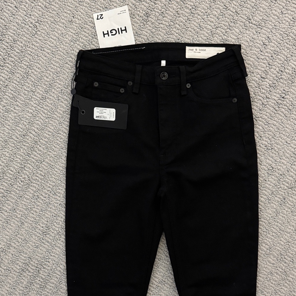 rag & bone High Rise Black Jeans - Picture 5 of 5